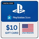 ⚡️ Карта оплаты PlayStation Network (USA) 10$. ЦЕНА✅