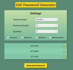 SAV Password Generator - irongamers.ru