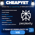 Perplexity Pro AI 1г Личный Авто Без VPN/Кредитка +Авто