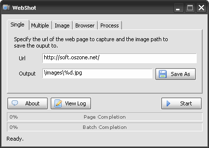 WebShot 1.64 снятие скринщотов с web-страниц