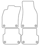 Audi A6 (C6) (04-08) Электронные лекала автоковриков