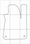 AUDI A8 2013-- Лекала автоковриков, вектор