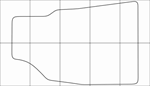 CHEVROLET CAPTIVA 2012-16 Лекала автоковриков, вектор