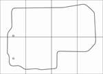 CITROEN C-CROSSER 2007-2013 Лекала автоковриков, вектор