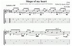 STING - Shape of my heart (ноты, табы, MIDI, текст)