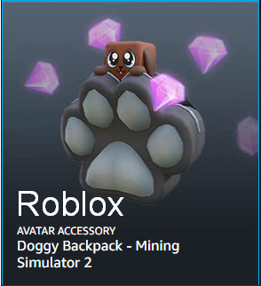 Фотография roblox: doggy backpack - mining simulator 2