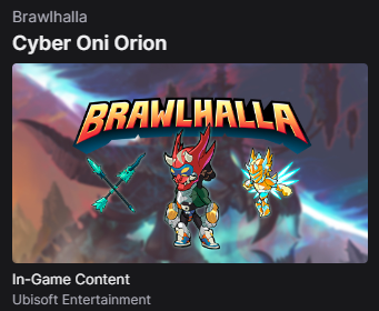 Купить ▒▓█ brawlhalla🔑набор «кибер они» Фотография ▒▓█ brawlhalla🔑набор «кибер они»