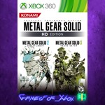 **METAL GEAR SOLID HD EDITION 2 & 3 XBOX