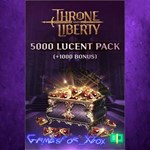 **THRONE AND LIBERTY - 5,000 Lucent Pack +1,00 XBOX DLC
