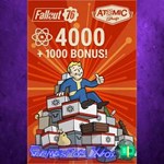 **Fallout 76 4000 +1000 Bonus Atoms XBOX DLC